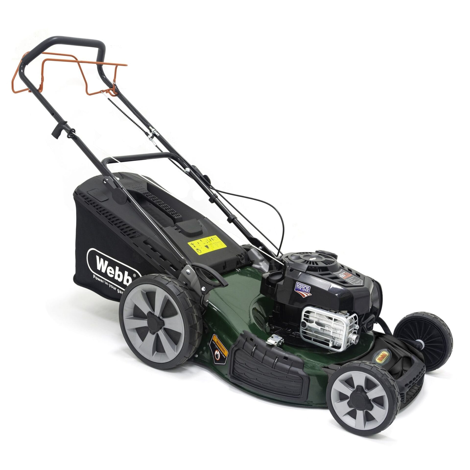 xqik0jcoial.jpg - Mowers Online Webb self-propelled lawn mower with grass bag