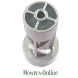 Lawn mower blade adapter pulley assembly