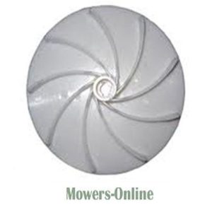Lawn mower fan blade wheel.