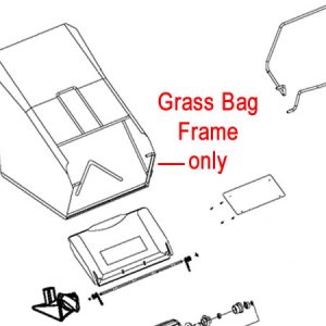 Grass bag frame assembly diagram and parts