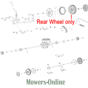 Rear wheel assembly parts diagram