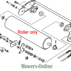 Lawn mower roller replacement parts diagram