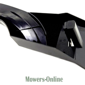 Lawn mower grass chute deflector assembly