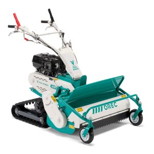 Orec walk-behind lawn mower with tracks
