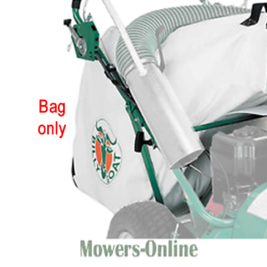 Lawn mower grass collection bag attachment