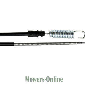 Lawn mower blade brake cable assembly