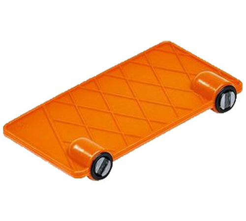 yhsdpuieo1e.png - Mowers Online Orange wheeled furniture dolly with handles