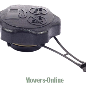 Fuel cap with gauge for lawn mower