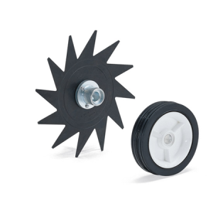 Spiked wheel and standard wheel pair
