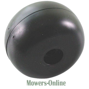 Black rubber ball with hole opening