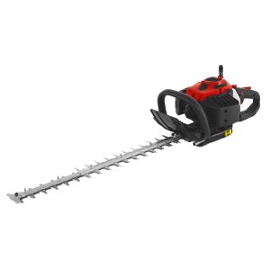 Gas-powered hedge trimmer with dual handles