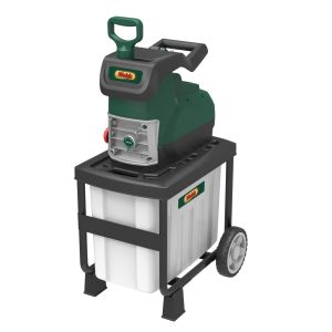 Electric garden shredder with collection cart