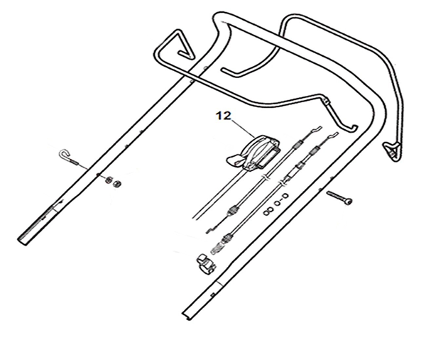 ytpxgpqxum4.png - Mowers Online Lawn mower parts diagram with numbered components