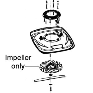 Centrifugal pump impeller assembly diagram