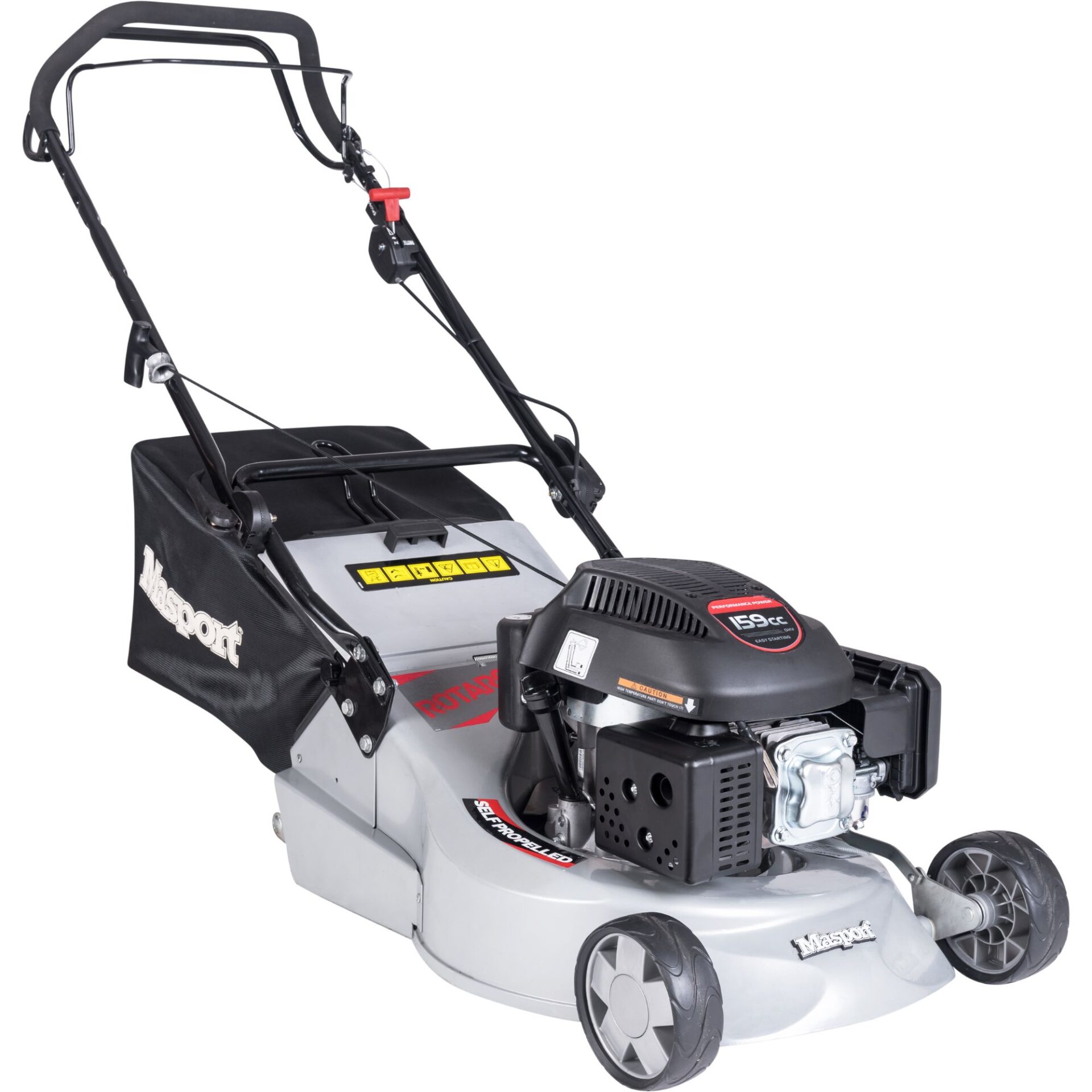 yxcdoj0u102.jpg - Mowers Online Petrol push lawn mower with black engine