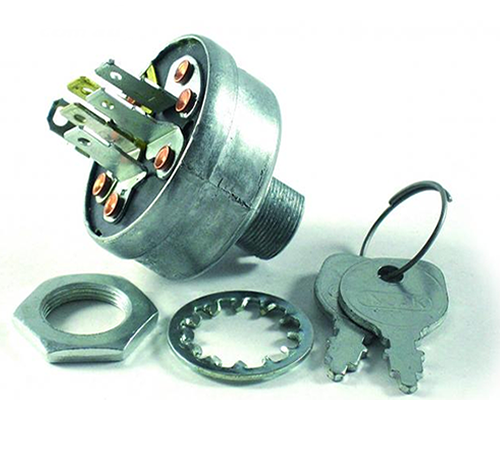 yxffduzdhgf.png - Mowers Online Ignition switch with keys and components disassembled