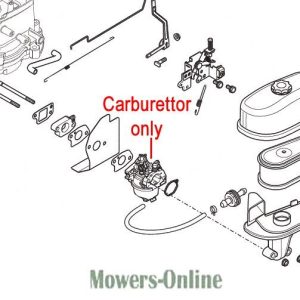 Carburetor parts diagram and assembly components
