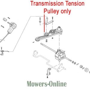 Transmission tension pulley assembly diagram