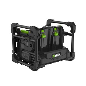 EGO cordless power tool dual battery charging station