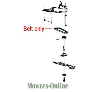 Lawn mower belt replacement parts diagram