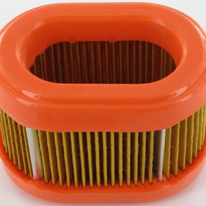 Orange pleated cylindrical air filter element
