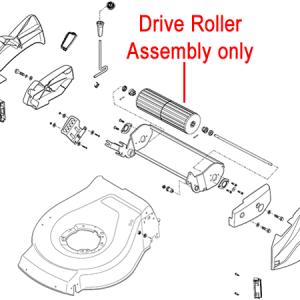 Lawn mower drive roller assembly diagram parts