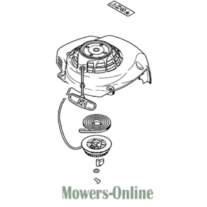 Lawn mower engine clutch assembly diagram