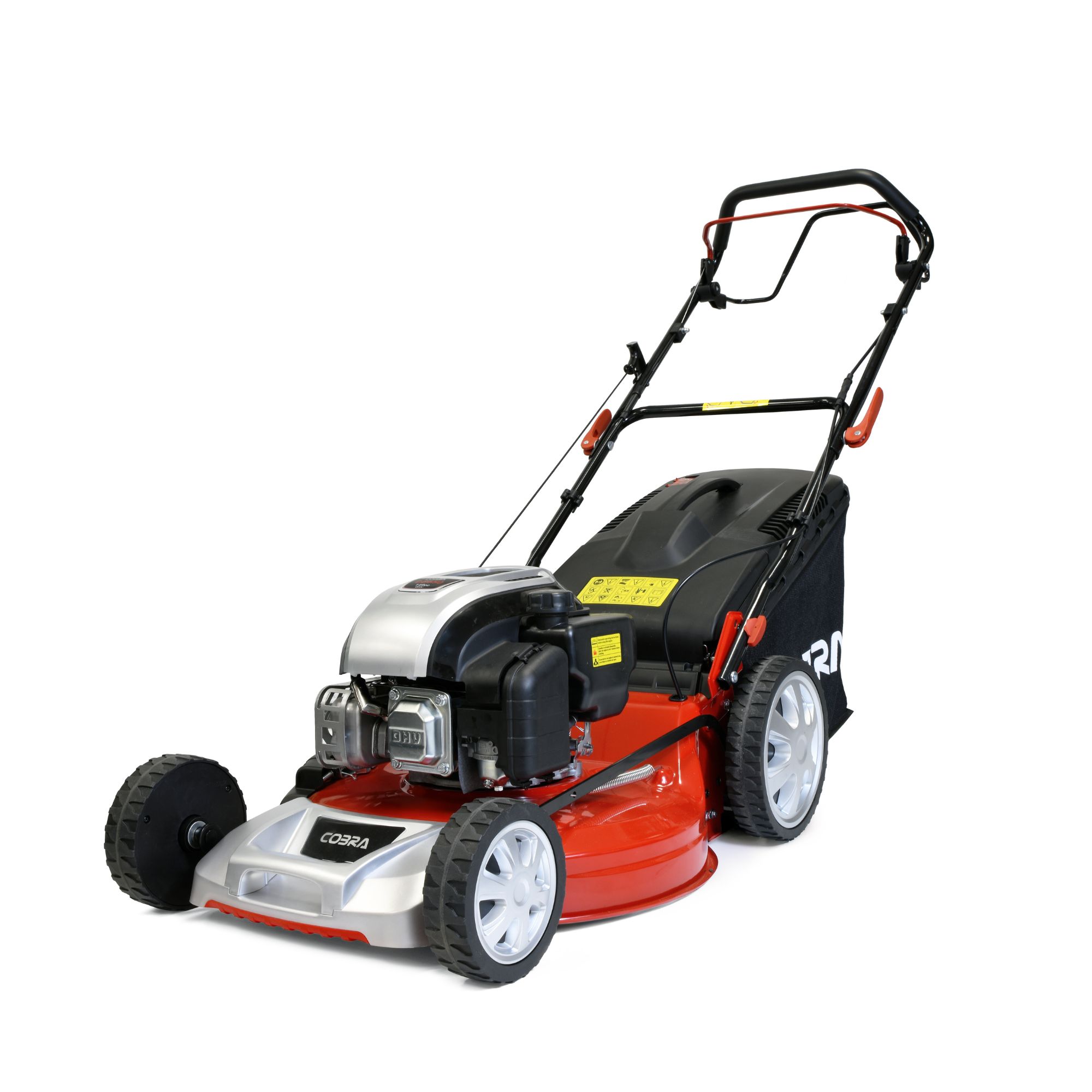 za0yrfn1bop.jpg - Mowers Online Red and black self-propelled lawn mower