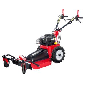 Walk-behind field mower with tow attachment