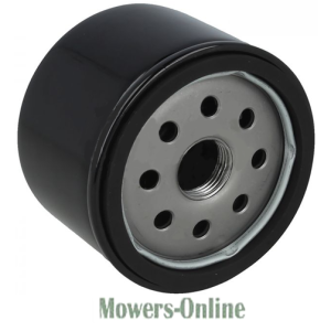 Oil filter with threaded metal center hole