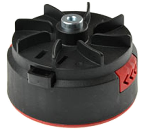 zde0vdkr0ii.jpg - Mowers Online Black and red sprinkler head assembly