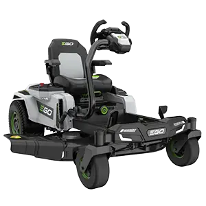 Zero turn radius riding mower with zero deck