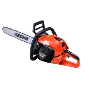 ECHO chainsaw with orange and black housing