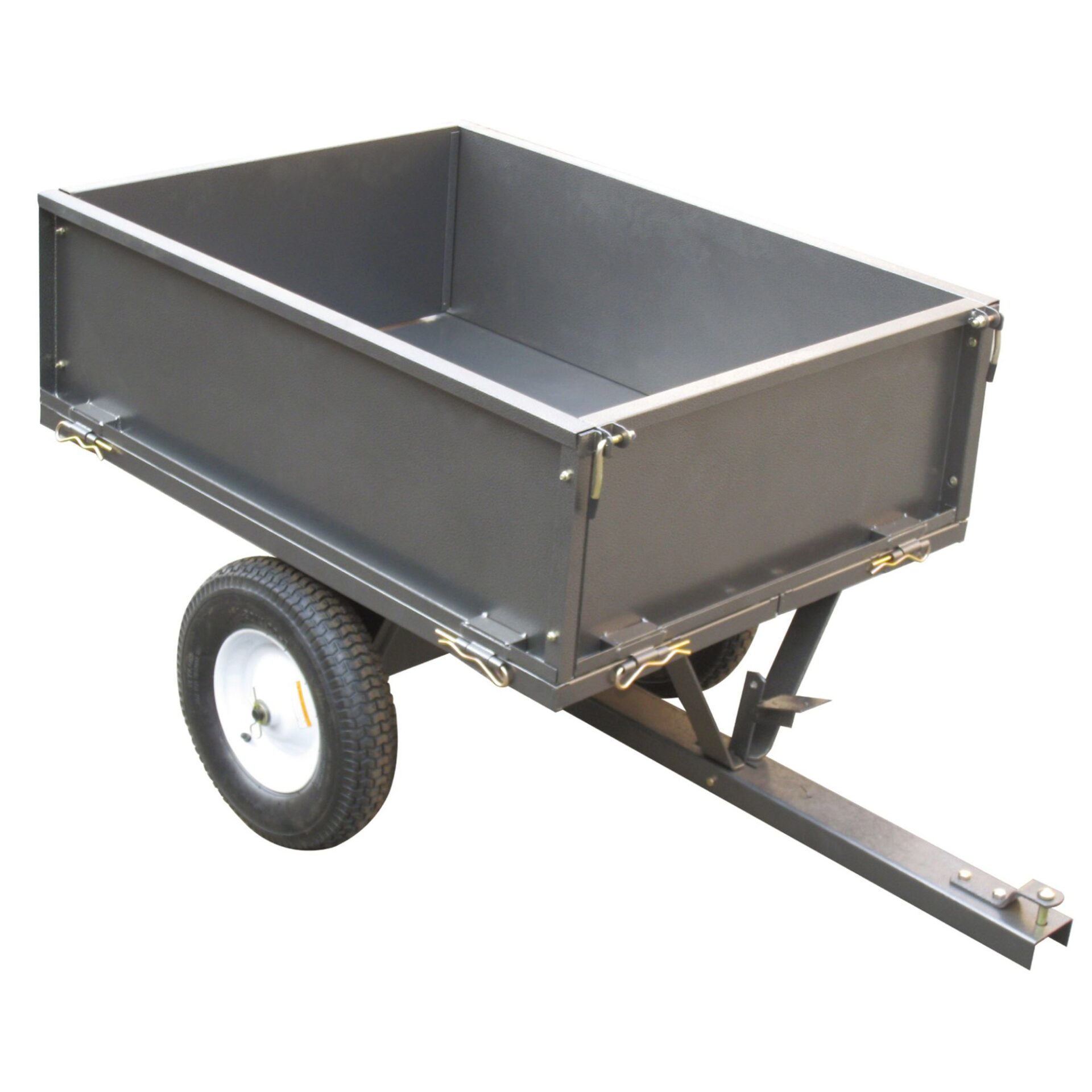 zomtrpdkuov.jpg - Mowers Online Utility trailer with single wheel and metal box bed