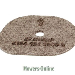Abrasive floor burnishing pad for mowers