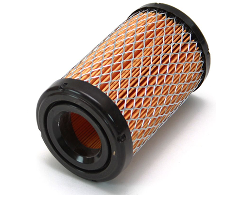 zvrc3qdrhsp.png - Mowers Online Cylindrical engine air filter with orange pleated media