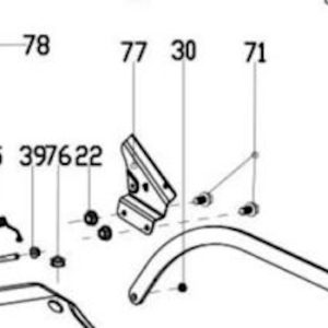 Shotgun receiver parts diagram with numbered components
