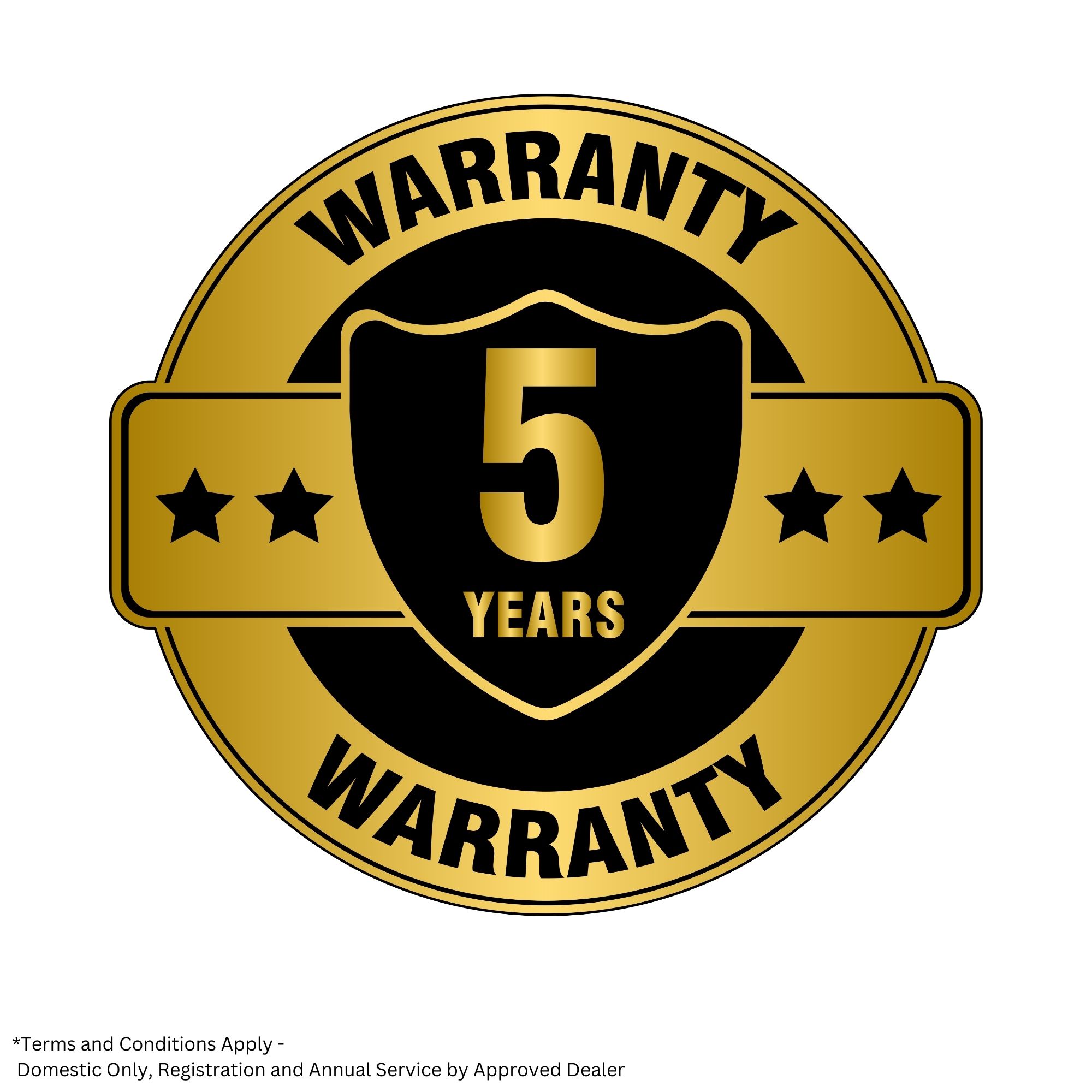 zylicklois2.jpg - Mowers Online 5 years warranty gold seal badge shield